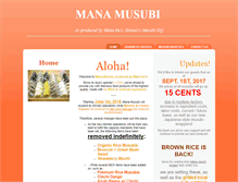 Tablet Screenshot of hawaiimusubi.com